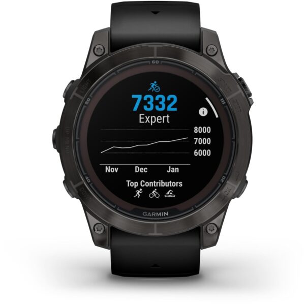 Garmin Fenix 7 Pro Sapphire Solar GPS Smartwatch - 47mm - Carbon/Grau – Bild 6