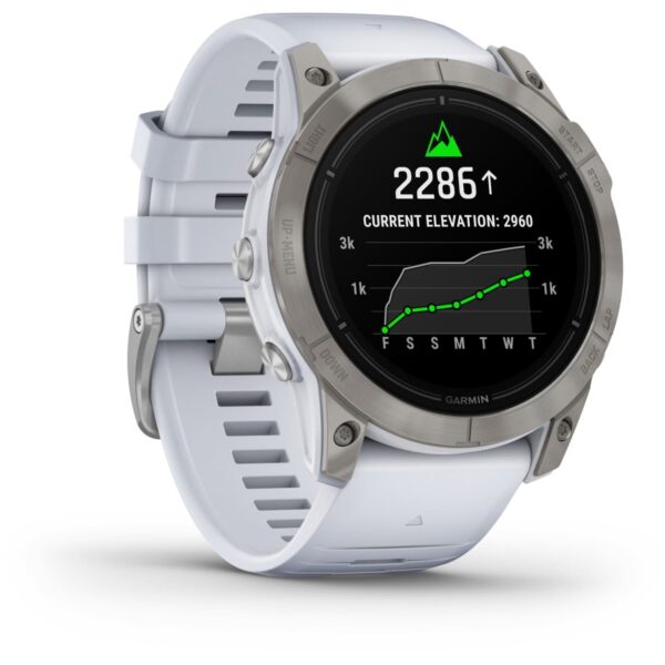 Garmin Epix Pro (Gen 2) Sapphire GPS Smartwatch - 51mm - Titanium/Whitestone - B-Ware – Bild 2