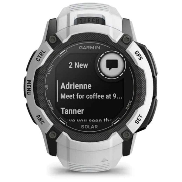 Garmin Instinct 2X Solar GPS Smartwatch Standard Edition - steinweiss – Bild 2