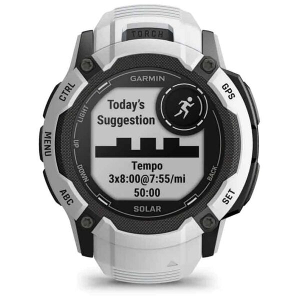 Garmin Instinct 2X Solar GPS Smartwatch Standard Edition - steinweiss – Bild 3