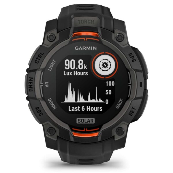 Garmin Instinct 3 Solar GPS Smartwatch - 45mm - Schwarz – Bild 2