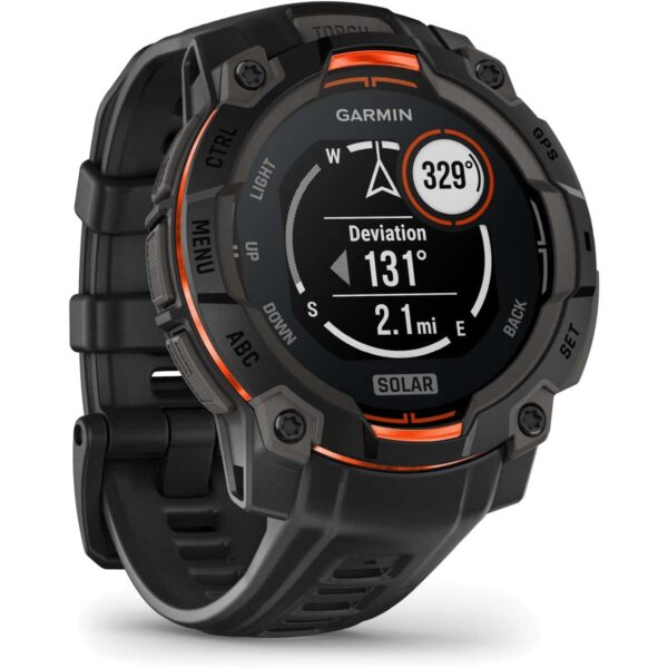 Garmin Instinct 3 Solar GPS Smartwatch - 45mm - Schwarz – Bild 5