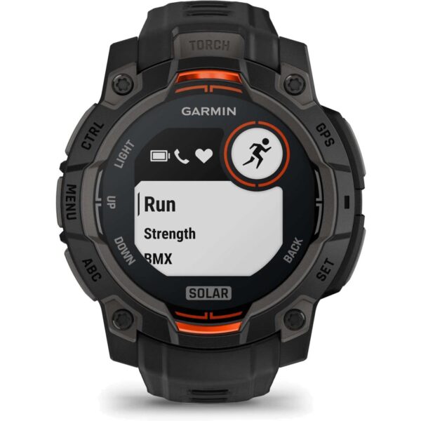 Garmin Instinct 3 Solar GPS Smartwatch - 45mm - Schwarz – Bild 6