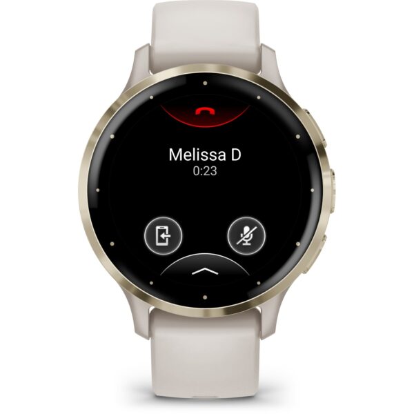 Garmin Venu 3S GPS Smartwatch - elfenbein/softgold – Bild 5