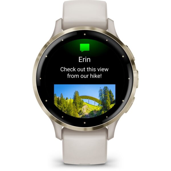 Garmin Venu 3S GPS Smartwatch - elfenbein/softgold – Bild 6