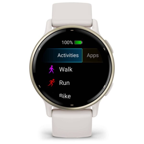 Garmin vivoactive 5 GPS Smartwatch - Elfenbein/Cremegold – Bild 3