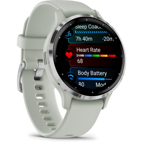 Garmin Venu 3S GPS Smartwatch - salbeigrau/silber – Bild 5