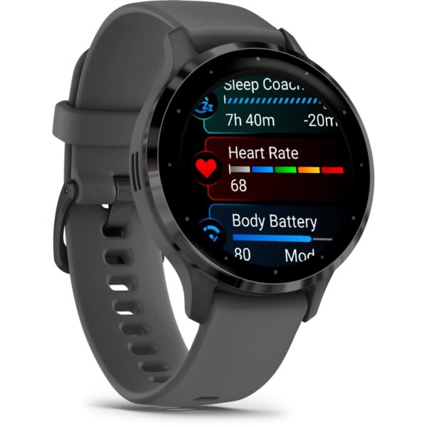 Garmin Venu 3S GPS Smartwatch - kieselgrau/schiefergrau – Bild 2